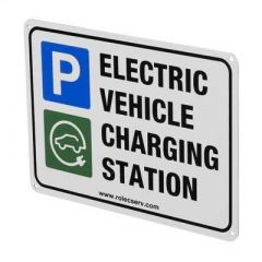 Rolec EV A4 Aluminium Electric Vehicle Charging Station Sign