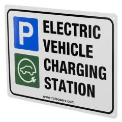 Rolec EV A5 Aluminium Electric Vehicle Charging Station Sign